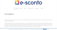Desktop Screenshot of e-sconto.pl